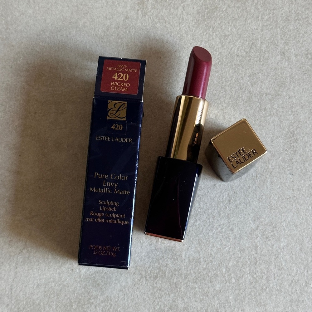 Estée Lauder Pure Color Envy Metallic Matte Lipstick - Wicked Gleam (Berry)
